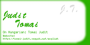 judit tomai business card